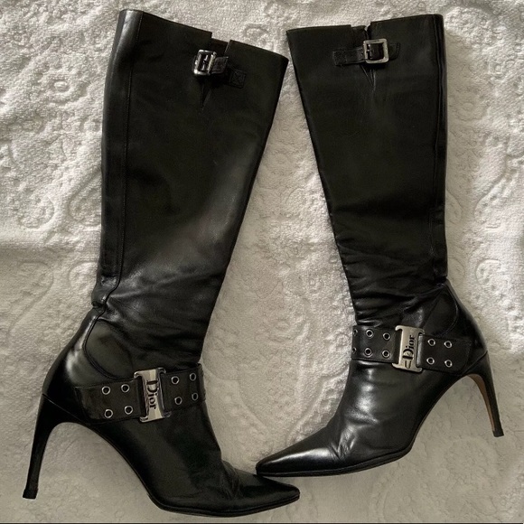 Dior Shoes - EUC CHRISTIAN DIOR 💯% authentic leather boots 37